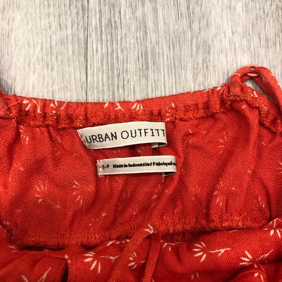 Urban Outfitters: Orange Babydoll Tank Top - Picture 3 of 3